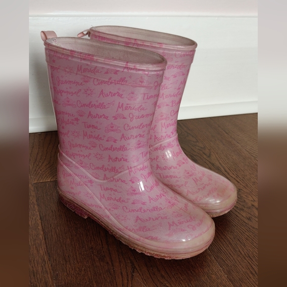 Disney Princesses Pink Rain Boots (for little girls size 12) - Picture 9 of 12